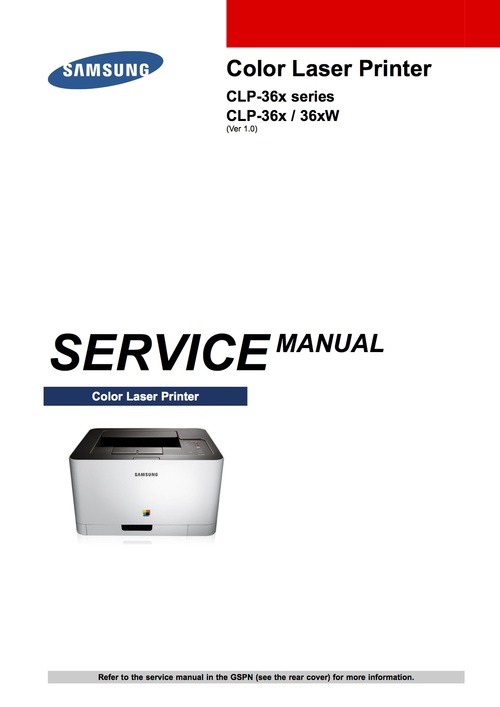 Product picture Samsung clp360 clp365 clp-360 clp-365 clp36 service manual